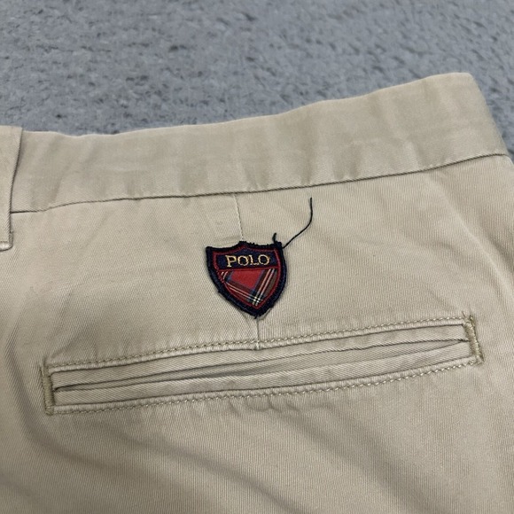 Polo Golf Ralph Lauren Shorts Mens 40 Beige Chino Cotton Crest Casual Adult - Picture 8 of 11